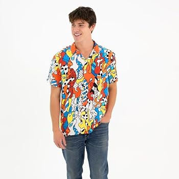 Britto Camisa casual masculina de manga curta com botões Romero